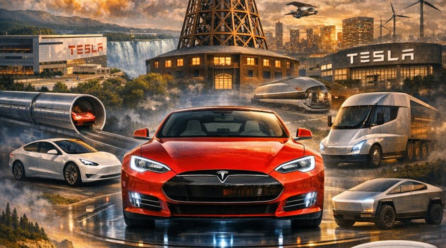 Tesla : L&rsquo;histoire de la marque qui a réinventé l&rsquo;automobile – le pouvoir électrique.