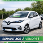 Photo de la Renault Zoé exposée pour la vendre